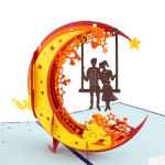 3D blahopřání - Pár na houpačce