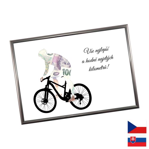 Rámček na darovanie peňazí - Bicykel
