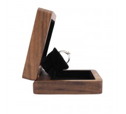 Dřevěná krabička na zásnubní prsten - Romantic
