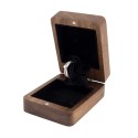 Drevená krabička na zásnubný prsteň - Romantic
