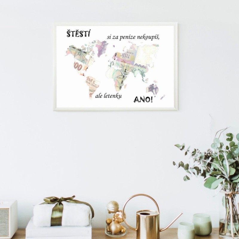 Rámček na darovanie peňazí - Cestovanie