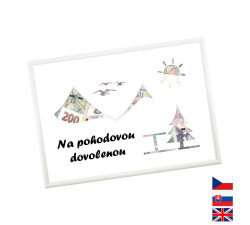 Rámeček na darování peněz - Dovolená - hory