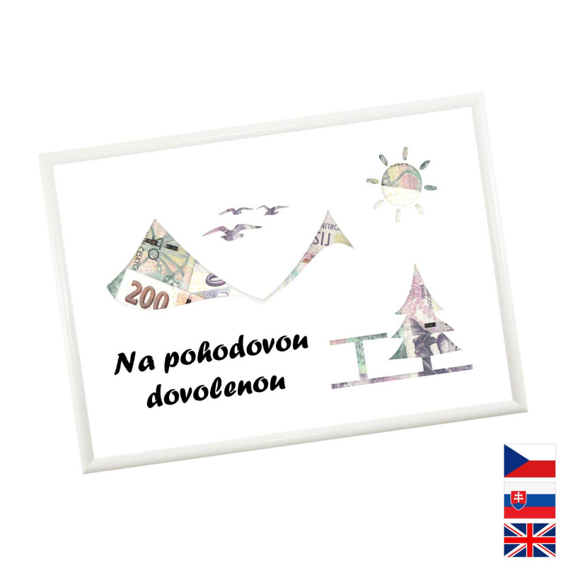 Rámček na darovanie peňazí - Dovolenka - hory