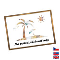 Rámček na darovanie peňazí - Dovolenka - pláž