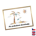 Rámeček na darování peněz - Dovolená - pláž