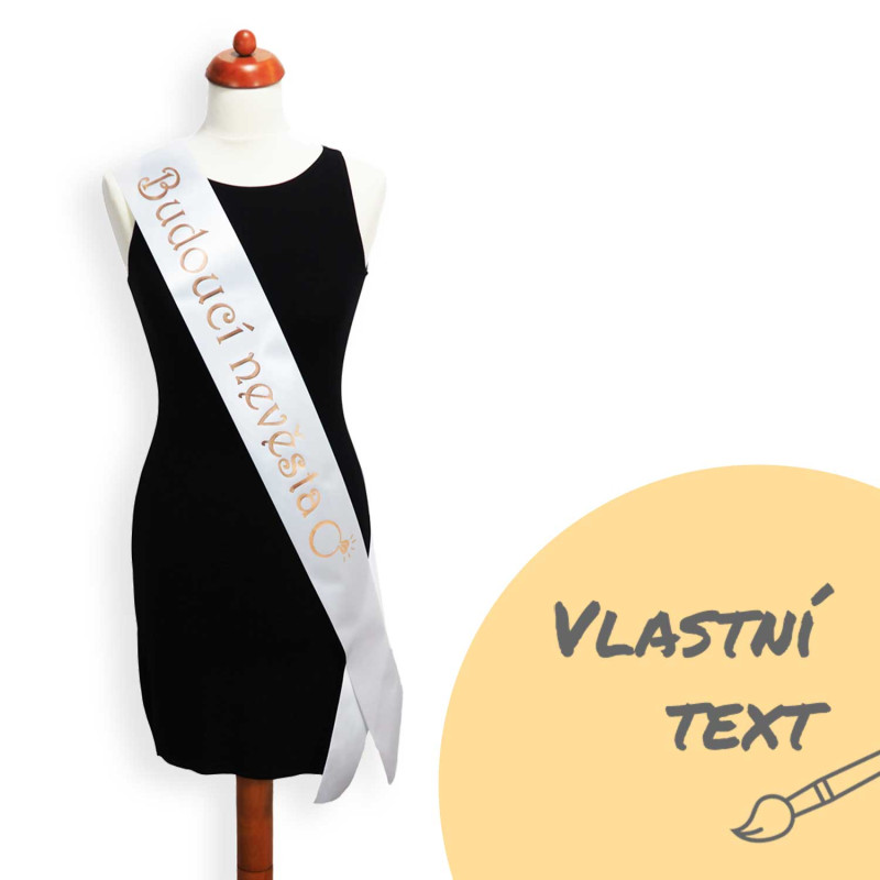 Šerpa pre nevestu - biela